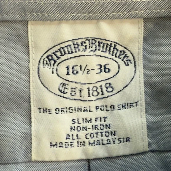 Brook’s Brothers Polo Dress Button Down Shirt - Picture 4 of 8